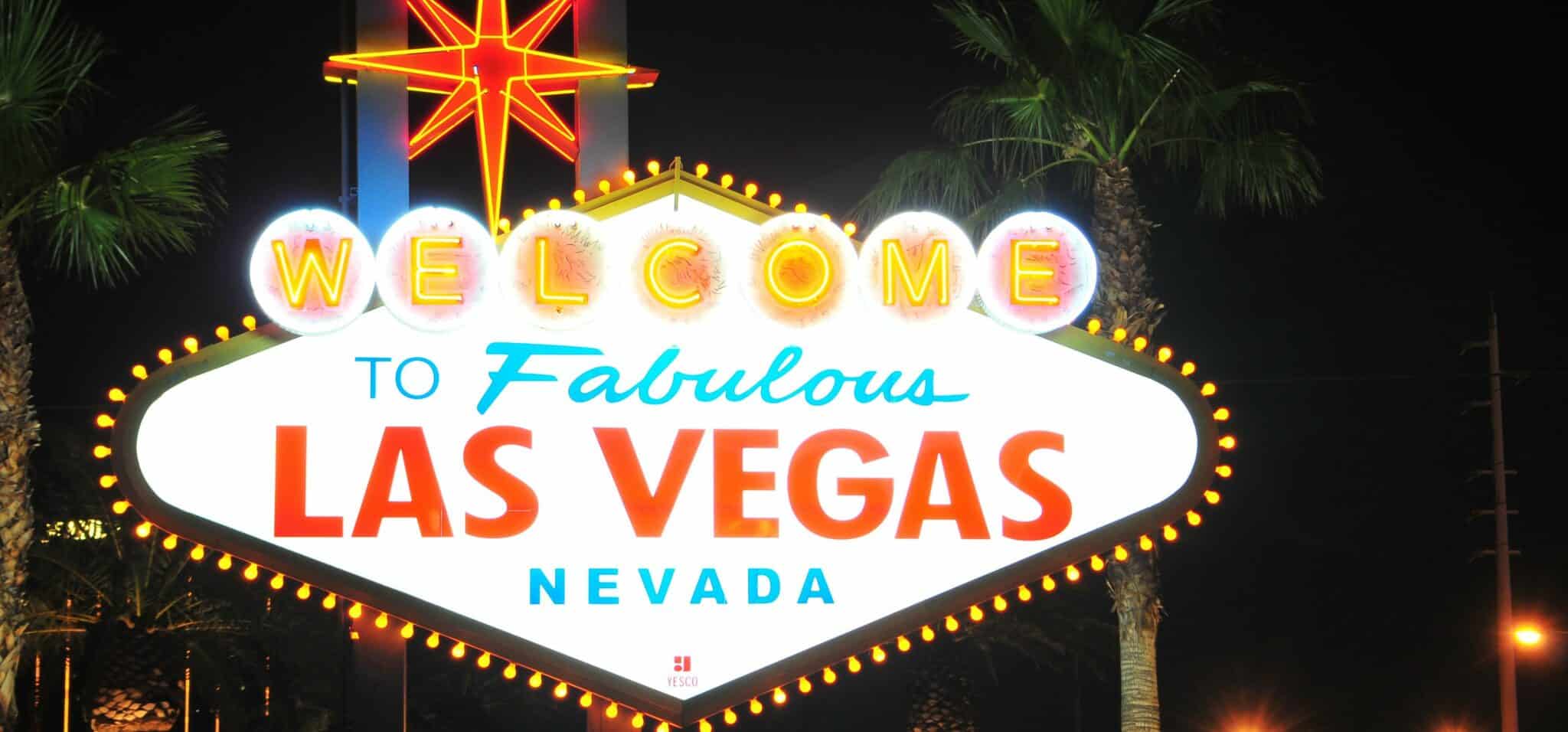 the Welcome to Fabulous Las Vegas Nevada sign which can be seen during a bachelorette party